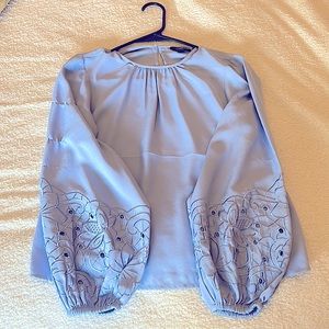 Baby Blue Express Blouse, Size XS